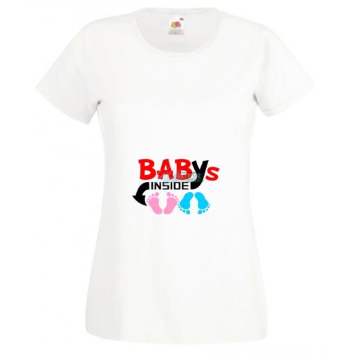 Mom Dad Plus Me Baby ... női rövid ujjú póló