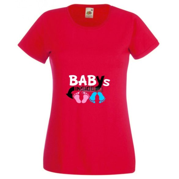 Mom Dad Plus Me Baby ... női rövid ujjú póló