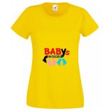 Mom Dad Plus Me Baby ... női rövid ujjú póló