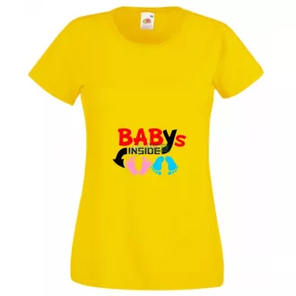 Mom Dad Plus Me Baby ... női rövid ujjú póló