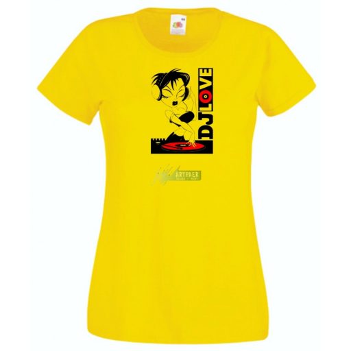 DJ LOVE női rövid ujjú póló