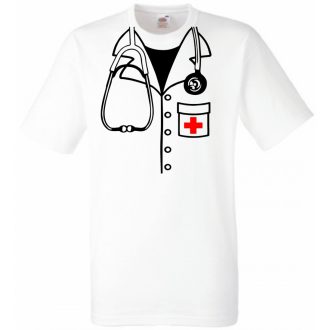 Doktor jelmez férfi rövid ujjú póló