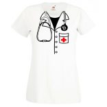 Doktor jelmez női rövid ujjú póló