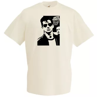 Stencil Arctic Monkeys férfi rövid ujjú póló