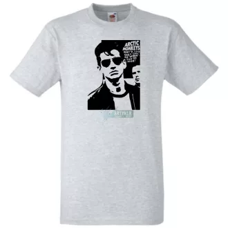 Stencil Arctic Monkeys férfi rövid ujjú póló