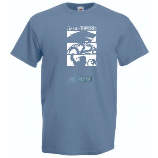 Stark, Targaryen, Lannister House GOT fan férfi rövid ujjú póló