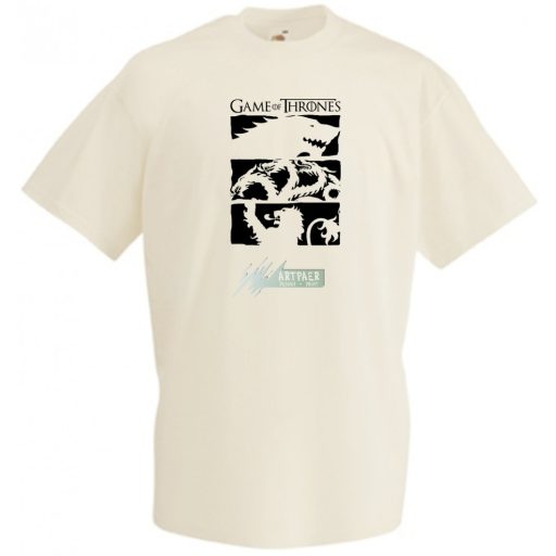 Stark, Targaryen, Lannister House GOT fan férfi rövid ujjú póló