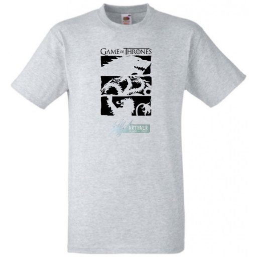 Stark, Targaryen, Lannister House GOT fan férfi rövid ujjú póló