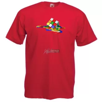 Olvadó Mágikus Rubik kocka gyerek rövid ujjú póló