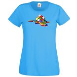 Olvadó Mágikus Rubik kocka női rövid ujjú póló
