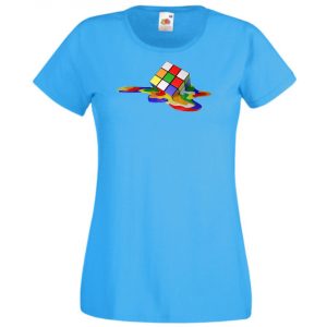 Olvadó Mágikus Rubik kocka női rövid ujjú póló