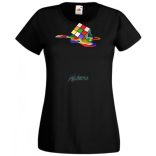 Olvadó Mágikus Rubik kocka női rövid ujjú póló