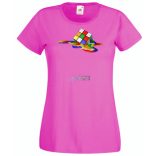 Olvadó Mágikus Rubik kocka női rövid ujjú póló