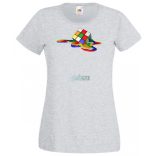Olvadó Mágikus Rubik kocka női rövid ujjú póló
