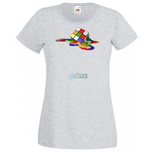 Olvadó Mágikus Rubik kocka női rövid ujjú póló