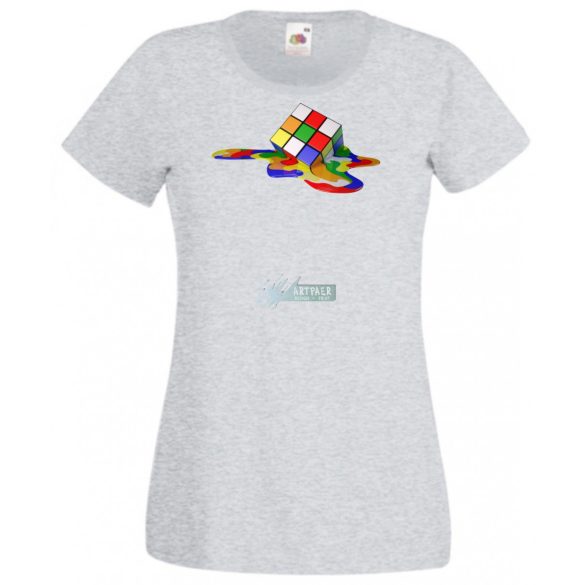 Olvadó Mágikus Rubik kocka női rövid ujjú póló
