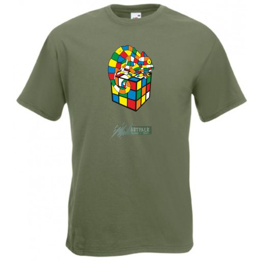 Kaméleon és a mágikus Rubik kocka gyerek rövid ujjú póló