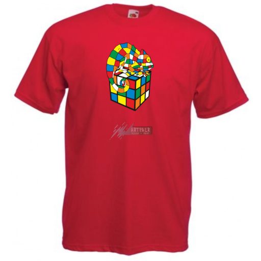 Kaméleon és a mágikus Rubik kocka gyerek rövid ujjú póló