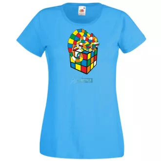   Kaméleon és a mágikus Rubik kocka női rövid ujjú póló