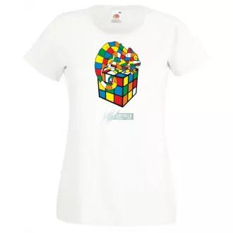   Kaméleon és a mágikus Rubik kocka női rövid ujjú póló