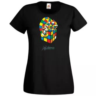   Kaméleon és a mágikus Rubik kocka női rövid ujjú póló