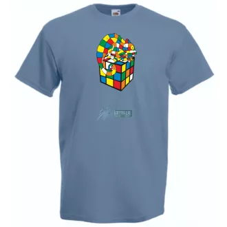   Kaméleon és a mágikus Rubik kocka férfi rövid ujjú póló
