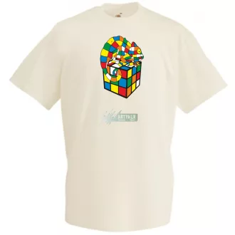   Kaméleon és a mágikus Rubik kocka férfi rövid ujjú póló