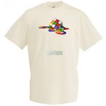 Olvadó Mágikus Rubik kocka férfi rövid ujjú póló