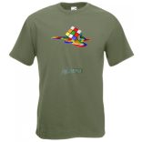 Olvadó Mágikus Rubik kocka férfi rövid ujjú póló