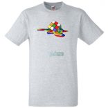 Olvadó Mágikus Rubik kocka férfi rövid ujjú póló