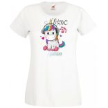 Unicornis fejhallgatóval - Love Music női rövid ujjú póló