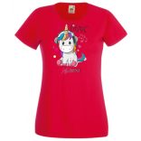 Unicornis fejhallgatóval - Love Music női rövid ujjú póló