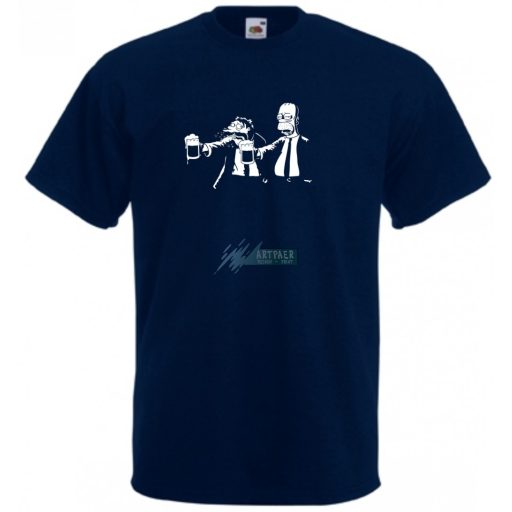 PulpHomer sörrel férfi rövid ujjú póló