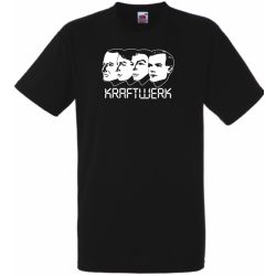 Retro Krafwerk stencil férfi rövid ujjú póló