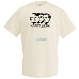 Retro Krafwerk stencil férfi rövid ujjú póló