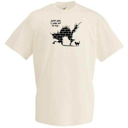 Sötétedés után kijövök játszani férfi rövid ujjú póló