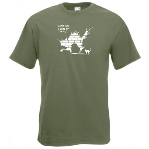 Sötétedés után kijövök játszani férfi rövid ujjú póló