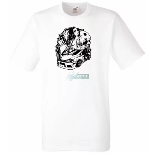 Live Fast - Sportscar Girl férfi rövid ujjú póló