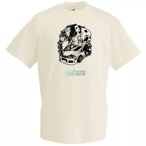 Live Fast - Sportscar Girl férfi rövid ujjú póló