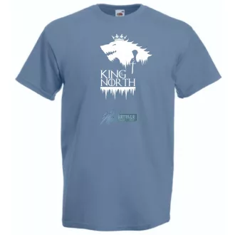 King of the North GOT fan férfi rövid ujjú póló