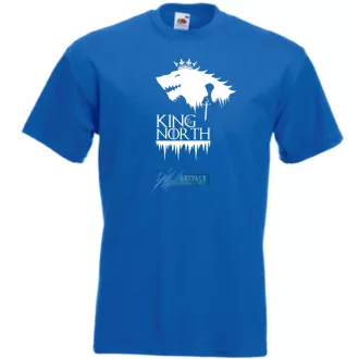 King of the North GOT fan férfi rövid ujjú póló