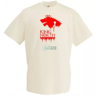 King of the North GOT fan férfi rövid ujjú póló