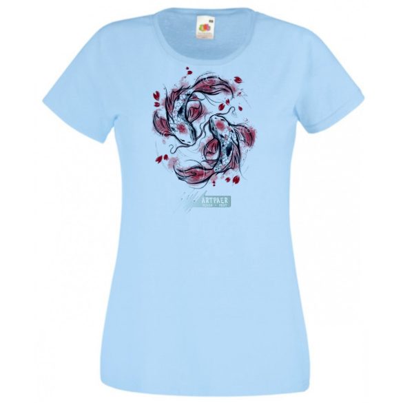 Női Design - Keleti hangulat - Koi - Koi női rövid ujjú póló