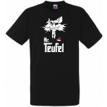 Godcat Mr Teufel keresztapa stílus férfi rövid ujjú póló