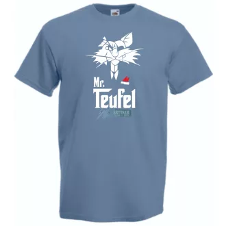   Godcat Mr Teufel keresztapa stílus férfi rövid ujjú póló