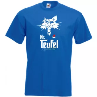   Godcat Mr Teufel keresztapa stílus férfi rövid ujjú póló