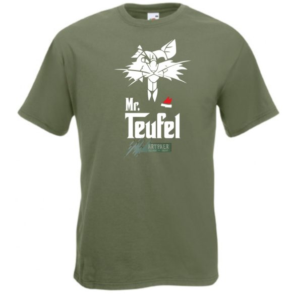 Godcat Mr Teufel keresztapa stílus férfi rövid ujjú póló