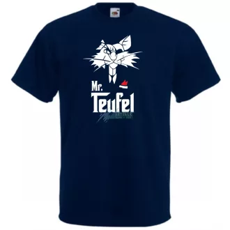   Godcat Mr Teufel keresztapa stílus férfi rövid ujjú póló