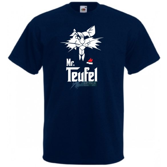 Godcat Mr Teufel keresztapa stílus férfi rövid ujjú póló