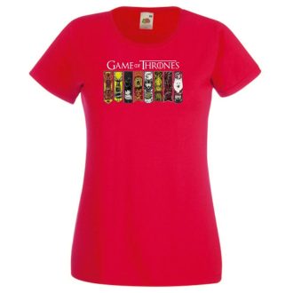 Házak zászlói GOT fan női rövid ujjú póló